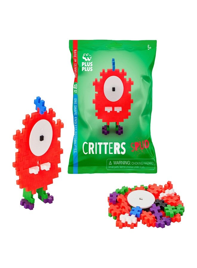 Plus-Plus PLUS PLUS Critter Fun Pack, 3D Puzzle Building Block Set, 160 Mini Interlocking Pieces, Fun Holiday Activities for Kids - Original - Image 3